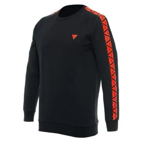 Dainese Longsleeve Dainese Stripes - black-fluo red