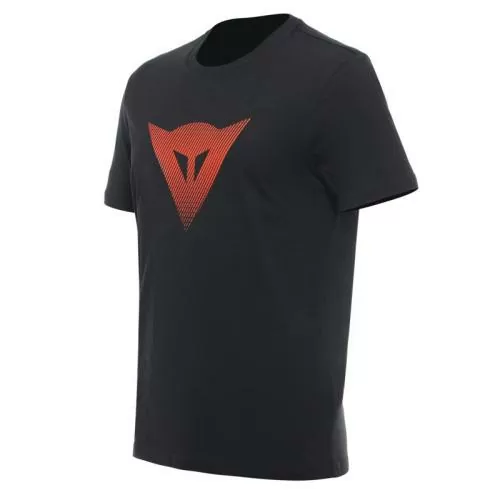 Dainese T-Shirt Dainese Logo - black-fluo red
