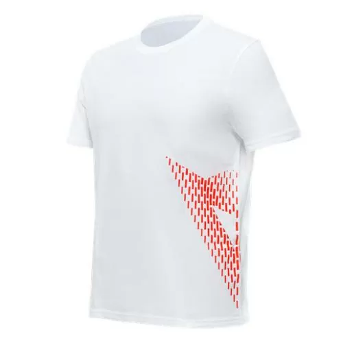 Dainese T-Shirt Dainese Big Logo - white-fluo red