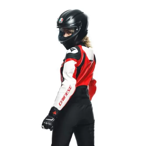 Dainese Lady Leather Suit 2 pcs. Mirage - black-red-white