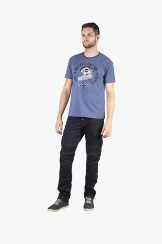 iXS T-Shirt On Two Wheels blue-white