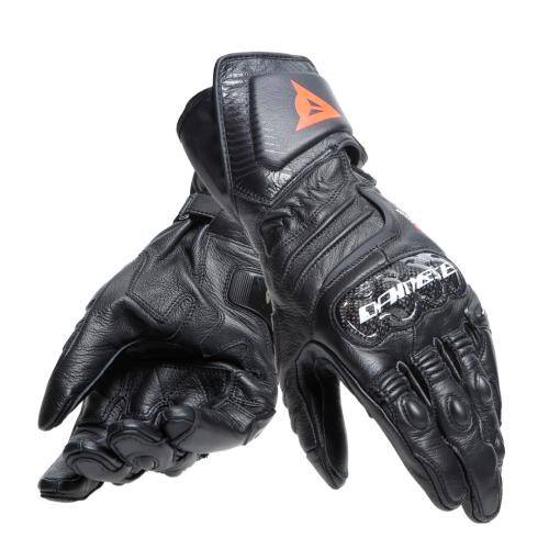 Preview: Dainese Lederhandschuhe Carbon 4 Lang - schwarz