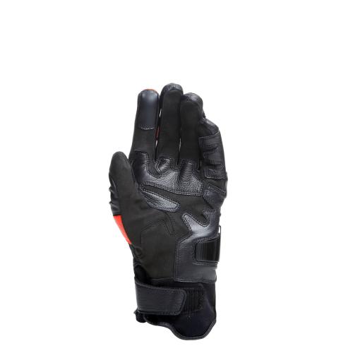 Preview: Dainese Lederhandschuhe Carbon 4 Kurz - schwarz-fluo rot