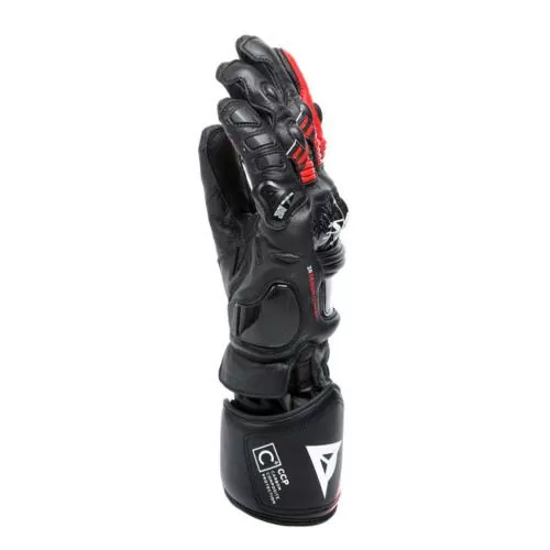 Dainese Lederhandschuhe Druid 4 - schwarz-rot-weiss