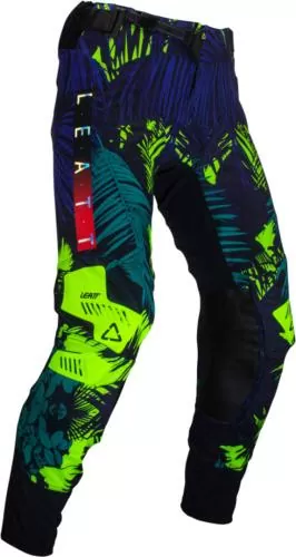 Leatt Pant Moto 5.5 I.K.S Jungle schwarz-lime-blau