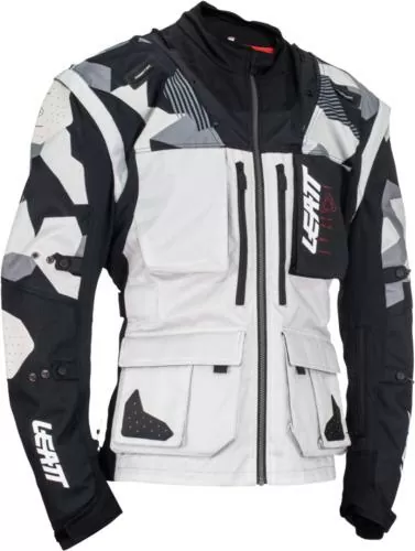 Leatt Jacket Moto 5.5 Enduro Forge grau-schwarz-rot