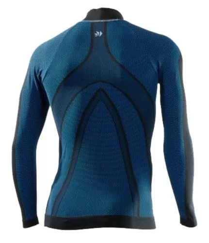 SIXS Functional T-Shirt TS3 light grey- grey-petrol