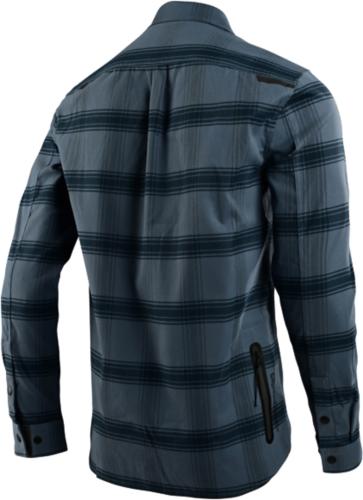 Preview: Troy Lee Designs Grind Flannel Stripe Blue Mirage - Blue Mirage