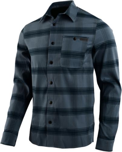 Preview: Einzelstück Troy Lee Designs Grind Flannel Stripe Blue Mirage - Blue Mirage