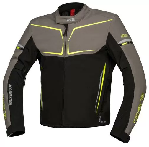 iXS Sport Jacke TS-Pro ST+ schwarz-grau-fluo gelb