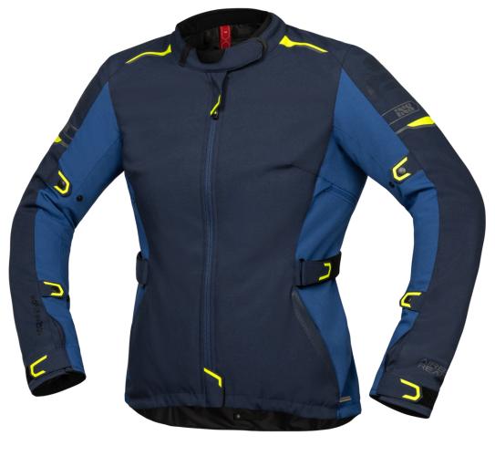 Preview: iXS Tour Damen Jacke Lane ST - blau-hellblau-neon gelb