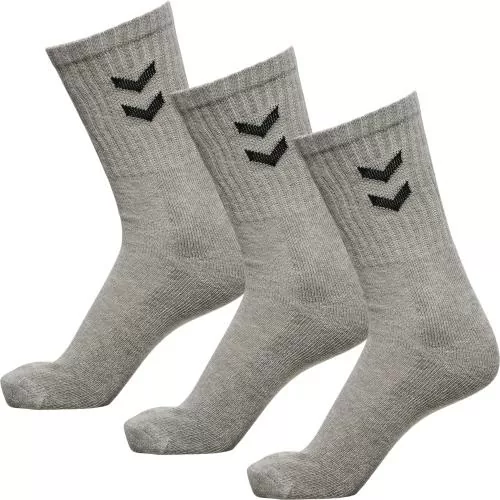 Hummel 3-Pack Basic Sock - grey melange