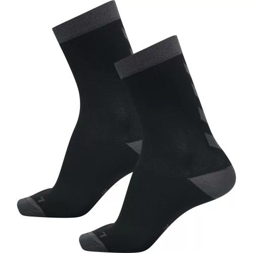 Hummel Element Indoor Sport Sock 2 Pack - black/asphalt