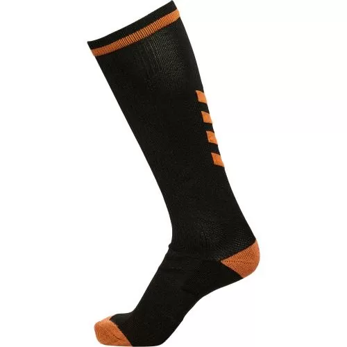 Hummel Elite Indoor Sock High - black/orange tiger
