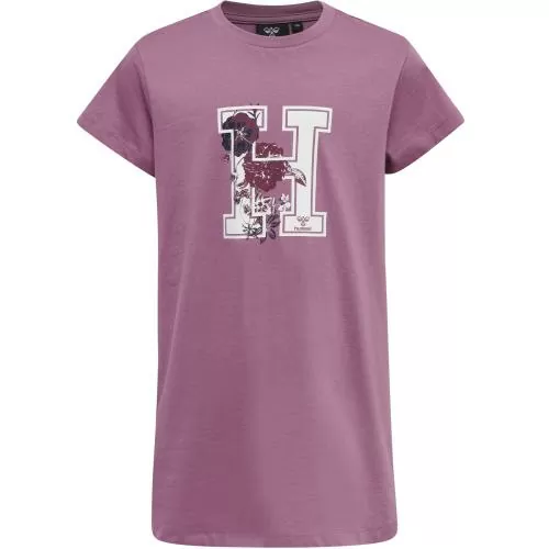 Hummel Hmlarchitecture T-Shirt Dress S/S - bordeaux
