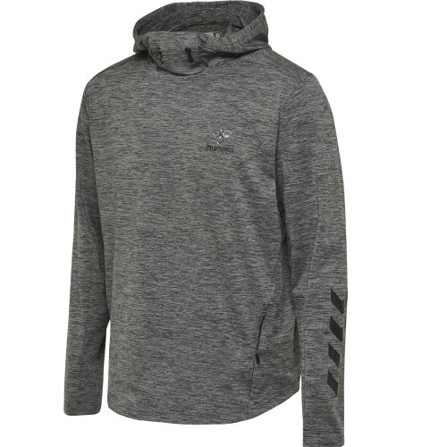 Preview: Hummel Hmlaston Hoodie - dark grey melange