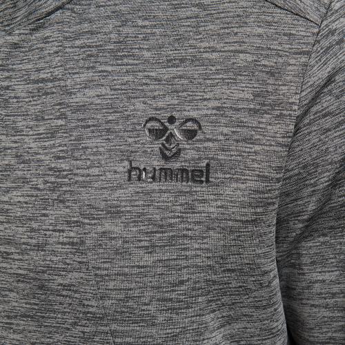 Preview: Hummel Hmlaston Zip Hoodie - dark grey melange