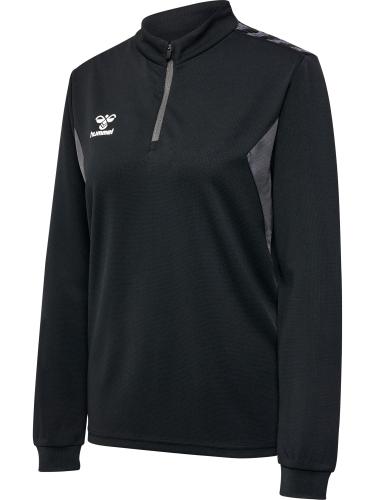 Preview: Hummel Hmlauthentic Half Zip Sweat Woman - black