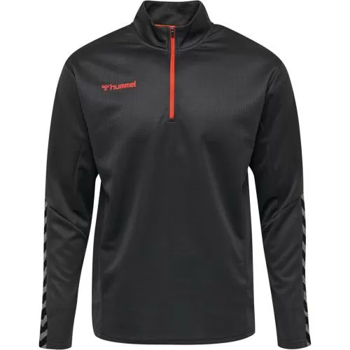 Hummel Hmlauthentic Half Zip Sweatshirt - asphalt