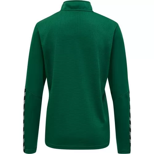 Hummel Hmlauthentic Half Zip Sweatshirt Woman - evergreen