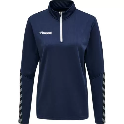 Hummel Hmlauthentic Half Zip Sweatshirt Woman - marine