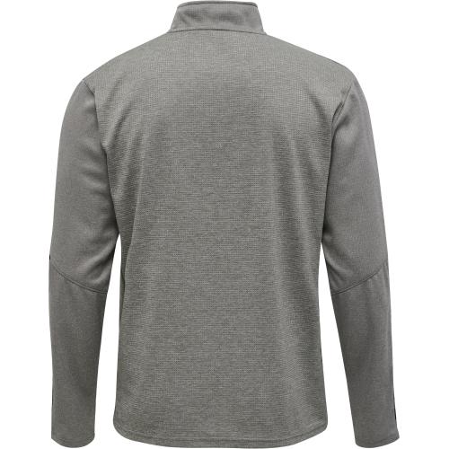 Preview: Hummel Hmlauthentic Kids Half Zip Sweatshirt - grey melange