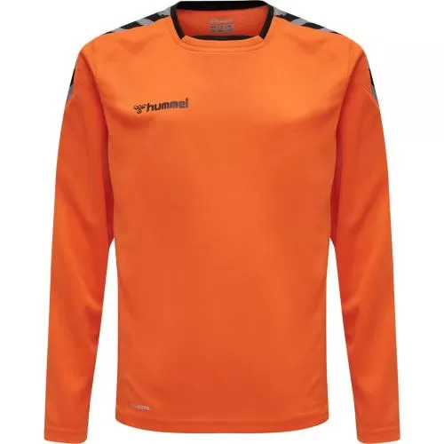 Hummel Hmlauthentic Kids Poly Jersey L/S - tangerine