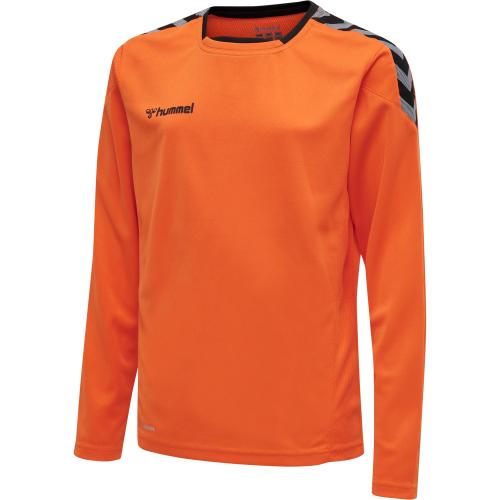 Preview: Hummel Hmlauthentic Kids Poly Jersey L/S - tangerine