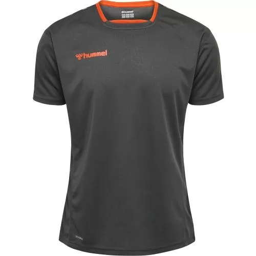 Hummel Hmlauthentic Kids Poly Jersey S/S - asphalt