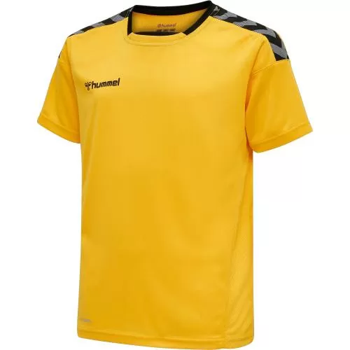 Hummel Hmlauthentic Kids Poly Jersey S/S - sports yellow/black