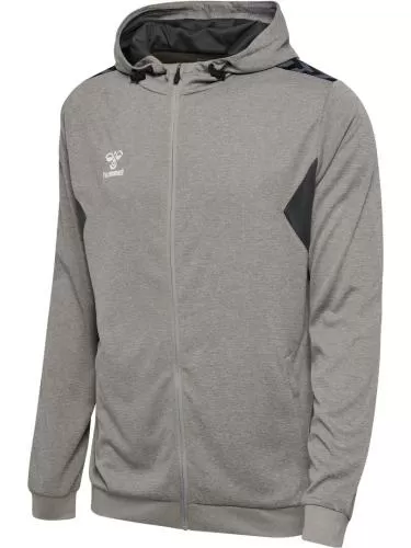 Hummel Hmlauthentic Pl Zip Hoodie - grey melange