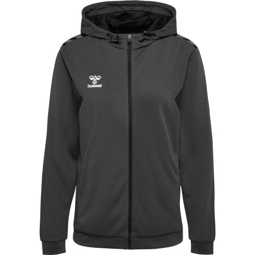 Preview: Hummel Hmlauthentic Pl Zip Hoodie Woman - asphalt