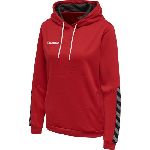 Preview: Hummel Hmlauthentic Poly Hoodie Woman - true red