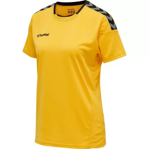 Hummel Hmlauthentic Poly Jersey Woman S/S - sports yellow/black