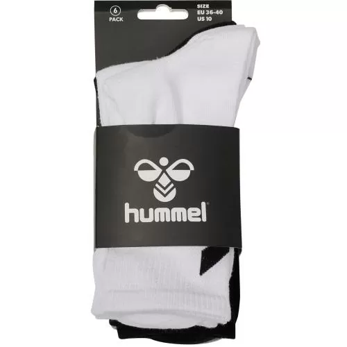 Hummel Hmlchevron 6-Pack Socks - white/black/grey