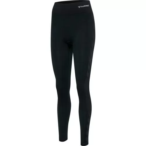 Hummel Hmlclea Seamless Mid Waist Tights - black melange