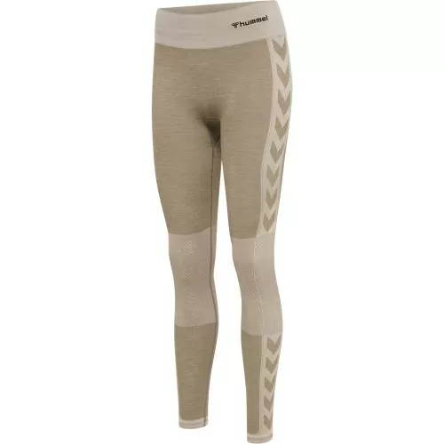 Hummel Hmlclea Seamless Mid Waist Tights - chateau gray/driftwood melange