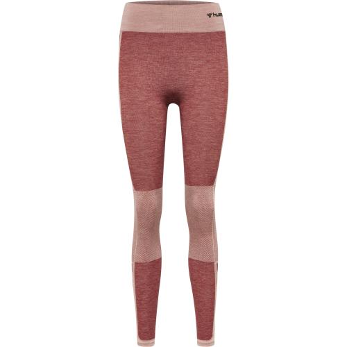 Preview: Hummel Hmlclea Seamless Mid Waist Tights - withered rose/rose tan melange