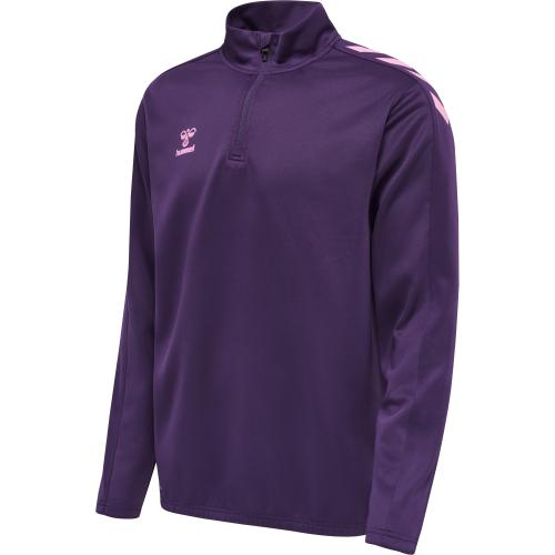 Preview: Hummel Hmlcore Xk Half Zip Poly Sweat - acai