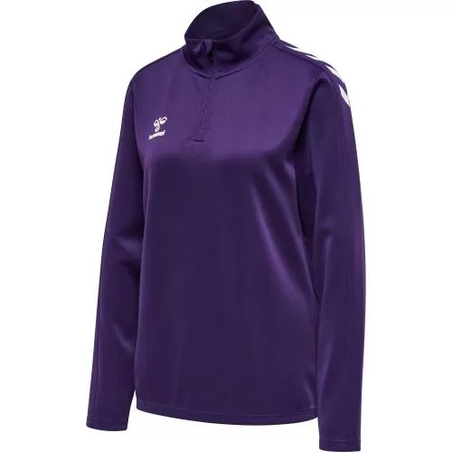 Hummel Hmlcore Xk Half Zip Sweat Woman - acai/white