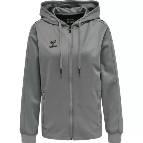 Hummel Hmlcore Xk Poly Zip Hood Sweat Woman - grey melange