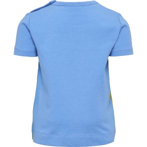Preview: Hummel Hmlglad Block T-Shirt S/S - silver lake blue