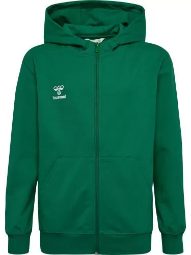 Hummel Hmlgo 2.0 Zip Hoodie Kids - evergreen