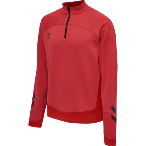 Preview: Hummel Hmllead Half Zip Kids - true red