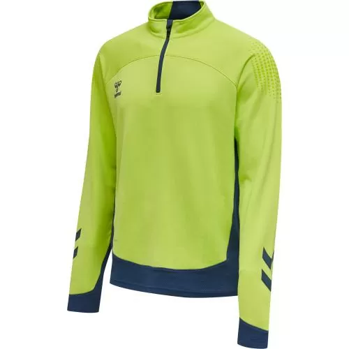 Hummel Hmllead Half Zip - lime punch