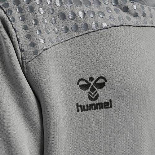 Preview: Hummel Hmllead Poly Hoodie Kids - grey melange