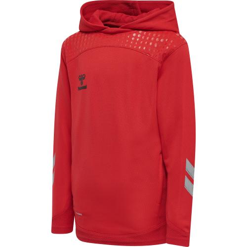 Preview: Hummel Hmllead Poly Hoodie Kids - true red