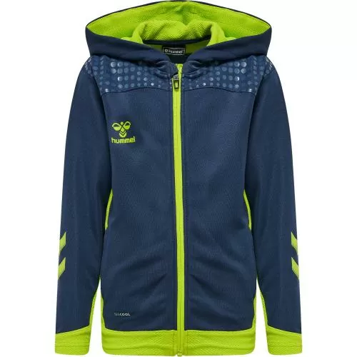 Hummel Hmllead Zip Poly Hoodie Kids - dark denim