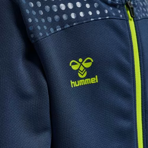 Hummel Hmllead Zip Poly Hoodie Kids - dark denim