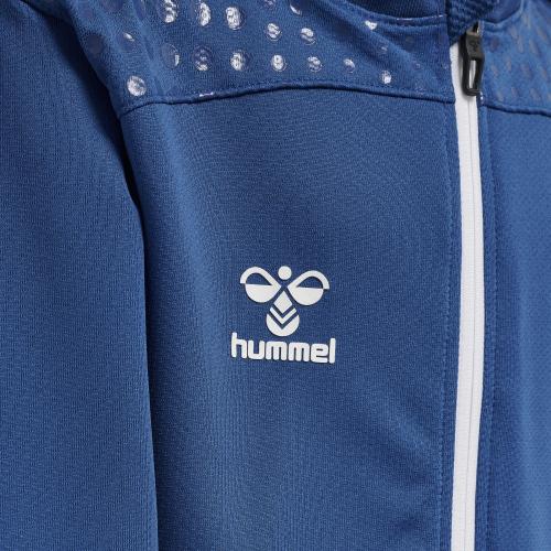 Preview: Hummel Hmllead Zip Poly Hoodie Kids - true blue
